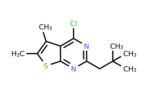 1482119-18-5 | 4-Chloro-5,6-dimethyl-2-neopentylthieno[2,3-d]pyrimidine