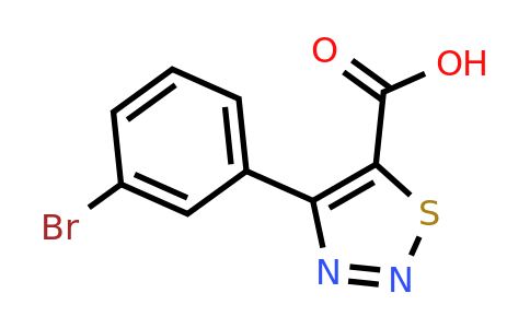 1482594-20-6 | 4-(3-Bromophenyl)-1,2,3-thiadiazole-5-carboxylic acid