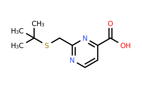1482622-75-2 | 2-((Tert-butylthio)methyl)pyrimidine-4-carboxylic acid
