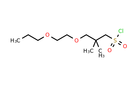 2,2-Dimethyl-3-(2-propoxyethoxy)propane-1-sulfonyl chloride