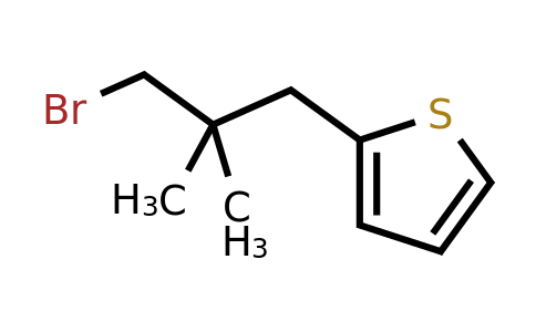 1483381-48-1 | 2-(3-Bromo-2,2-dimethylpropyl)thiophene