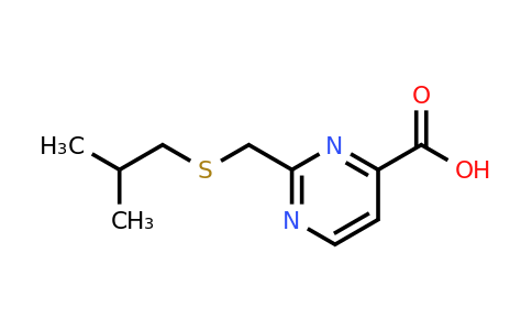 1483594-78-0 | 2-((Isobutylthio)methyl)pyrimidine-4-carboxylic acid
