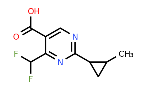 1483742-16-0 | 4-(Difluoromethyl)-2-(2-methylcyclopropyl)pyrimidine-5-carboxylic acid