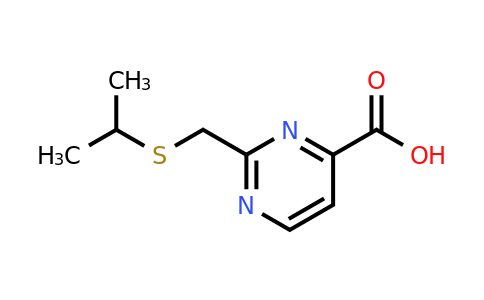 1484243-09-5 | 2-((Isopropylthio)methyl)pyrimidine-4-carboxylic acid