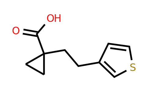 1484539-30-1 | 1-(2-(Thiophen-3-yl)ethyl)cyclopropane-1-carboxylic acid
