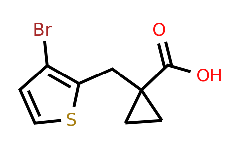 1484815-73-7 | 1-((3-Bromothiophen-2-yl)methyl)cyclopropane-1-carboxylic acid