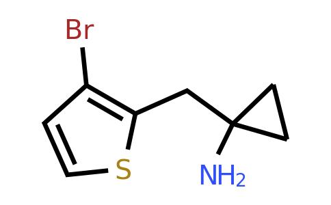 1485210-47-6 | 1-((3-Bromothiophen-2-yl)methyl)cyclopropan-1-amine
