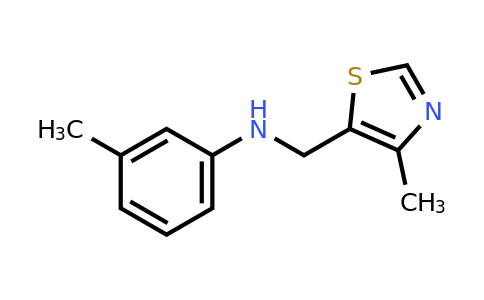 3-Methyl-N-((4-methylthiazol-5-yl)methyl)aniline