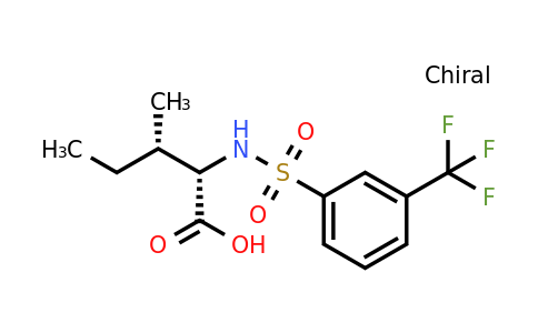 (2s,3s)-3-Methyl-2-[3-(trifluoromethyl)benzenesulfonamido]pentanoic acid