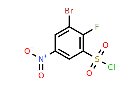 1485934-45-9 | 3-Bromo-2-fluoro-5-nitrobenzene-1-sulfonyl chloride