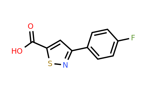 1486096-34-7 | 3-(4-Fluorophenyl)-1,2-thiazole-5-carboxylic acid