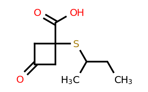 1487247-81-3 | 1-(Sec-butylthio)-3-oxocyclobutane-1-carboxylic acid