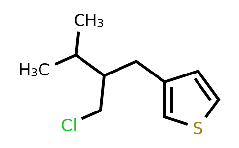 1487743-95-2 | 3-(2-(Chloromethyl)-3-methylbutyl)thiophene