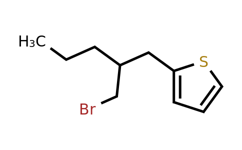 1487776-50-0 | 2-(2-(Bromomethyl)pentyl)thiophene