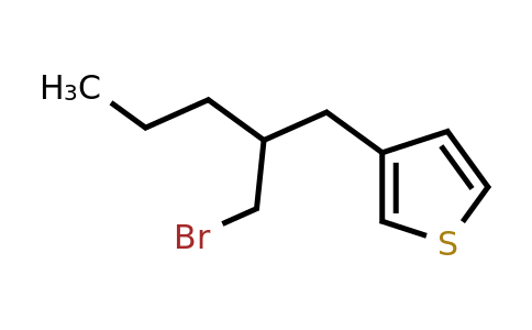 1487998-12-8 | 3-(2-(Bromomethyl)pentyl)thiophene