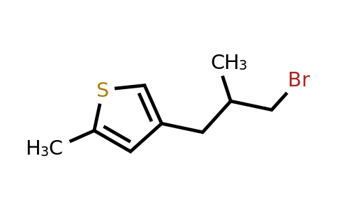 1489317-45-4 | 4-(3-Bromo-2-methylpropyl)-2-methylthiophene