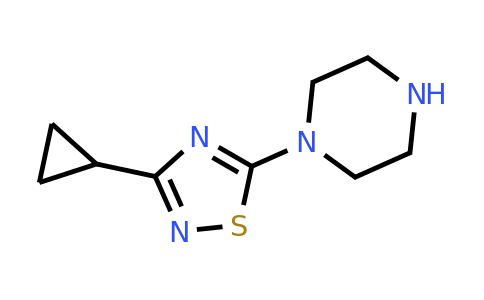 1489486-20-5 | 1-(3-Cyclopropyl-1,2,4-thiadiazol-5-yl)piperazine