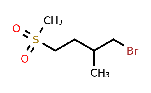 1-Bromo-2-methyl-4-(methylsulfonyl)butane