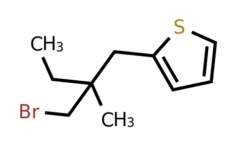 1489845-07-9 | 2-(2-(Bromomethyl)-2-methylbutyl)thiophene