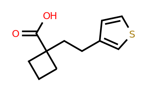 1490380-16-9 | 1-(2-(Thiophen-3-yl)ethyl)cyclobutane-1-carboxylic acid