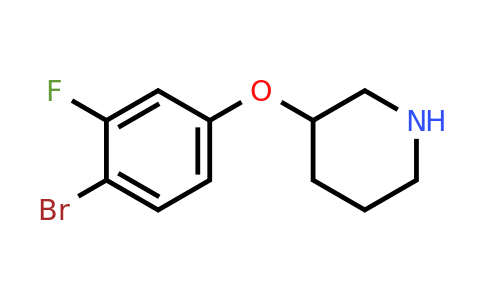 3-(4-Bromo-3-fluorophenoxy)piperidine