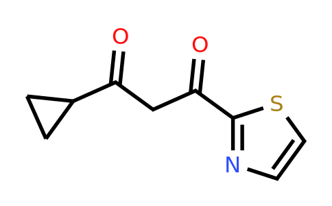 1491506-18-3 | 1-Cyclopropyl-3-(thiazol-2-yl)propane-1,3-dione