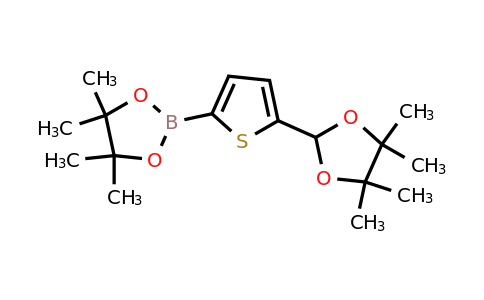 1492038-20-6 | 4,4,5,5-Tetramethyl-2-[5-(4,4,5,5-tetramethyl-1,3-dioxolan-2-yl)thien-2-yl]-1,3,2-dioxaborolane