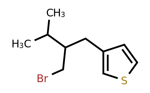 1492707-86-4 | 3-(2-(Bromomethyl)-3-methylbutyl)thiophene