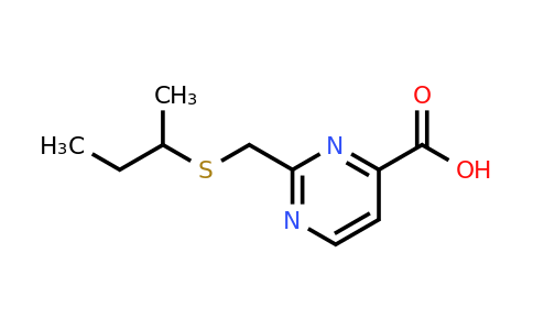 1492711-60-0 | 2-((Sec-butylthio)methyl)pyrimidine-4-carboxylic acid