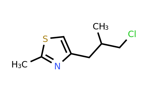 1493559-11-7 | 4-(3-Chloro-2-methylpropyl)-2-methylthiazole