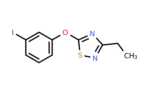 1493595-03-1 | 3-Ethyl-5-(3-iodophenoxy)-1,2,4-thiadiazole