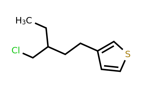 1494227-74-5 | 3-(3-(Chloromethyl)pentyl)thiophene