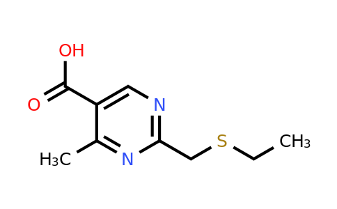 1494489-46-1 | 2-((Ethylthio)methyl)-4-methylpyrimidine-5-carboxylic acid