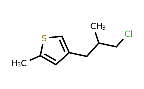 1494649-08-9 | 4-(3-Chloro-2-methylpropyl)-2-methylthiophene