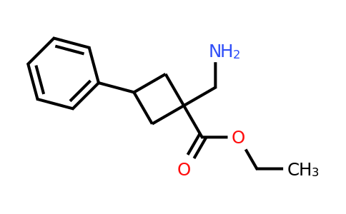 1495067-56-5 | Ethyl 1-(aminomethyl)-3-phenylcyclobutane-1-carboxylate