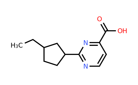 1495698-06-0 | 2-(3-Ethylcyclopentyl)pyrimidine-4-carboxylic acid