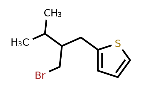 1495962-98-5 | 2-(2-(Bromomethyl)-3-methylbutyl)thiophene