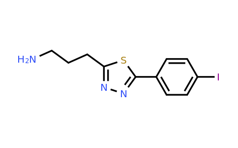 1496085-27-8 | 3-(5-(4-Iodophenyl)-1,3,4-thiadiazol-2-yl)propan-1-amine