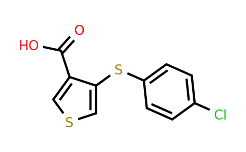 149609-86-9 | 4-((4-Chlorophenyl)thio)thiophene-3-carboxylic acid