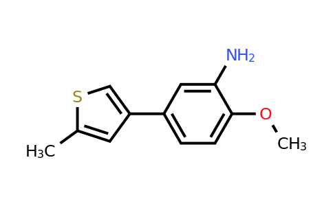1496124-39-0 | 2-Methoxy-5-(5-methylthiophen-3-yl)aniline