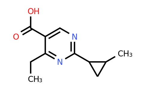 1496284-71-9 | 4-Ethyl-2-(2-methylcyclopropyl)pyrimidine-5-carboxylic acid