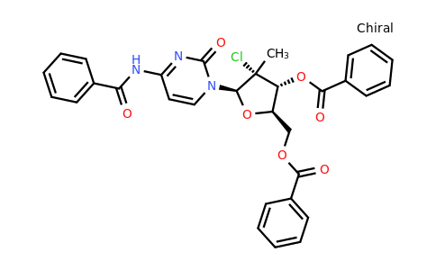 (2R,3R,4R,5R)-5-(4-benzamido-2-oxopyrimidin-1(2H)-yl)-2-((benzoyloxy)methyl)-4-chloro-4-methyltetrahydrofuran-3-yl benzoate