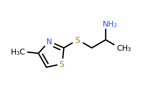 1496698-21-5 | 1-((4-Methylthiazol-2-yl)thio)propan-2-amine