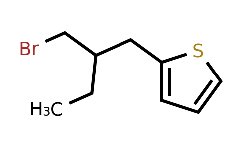 1497055-93-2 | 2-(2-(Bromomethyl)butyl)thiophene