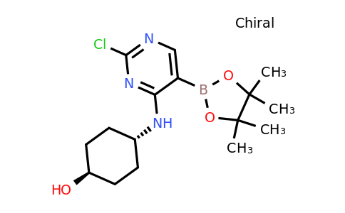 1497419-90-5 | trans-4-[[2-Chloro-5-(4,4,5,5-tetramethyl-1,3,2-dioxaborolan-2-yl)pyrimidin-4-yl]amino]cyclohexanol
