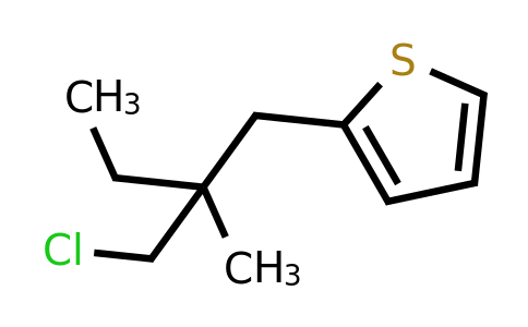 1498450-62-6 | 2-(2-(Chloromethyl)-2-methylbutyl)thiophene
