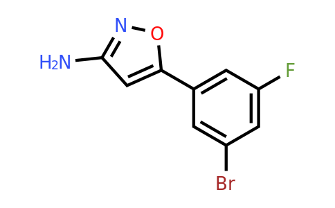 5-(3-Bromo-5-fluorophenyl)isoxazol-3-amine