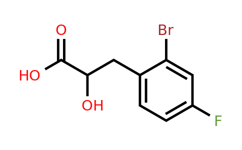3-(2-Bromo-4-fluorophenyl)-2-hydroxypropanoic acid
