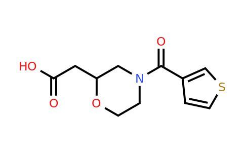 1501249-44-0 | 2-(4-(Thiophene-3-carbonyl)morpholin-2-yl)acetic acid