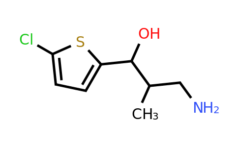 1502057-52-4 | 3-Amino-1-(5-chlorothiophen-2-yl)-2-methylpropan-1-ol